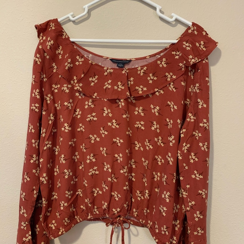 American Eagle Floral Blouse
